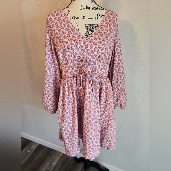 J.CREW V-neck cotton poplin mini dress in peony paisley, 14 - Picture 2 of 16